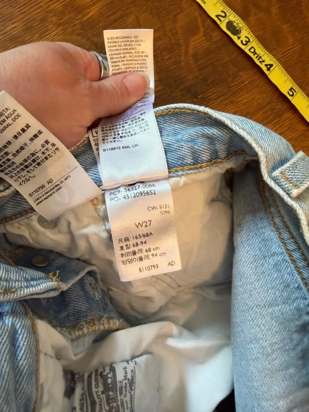 Levi's Premium 501 High-Rise Distressed Denim Shorts